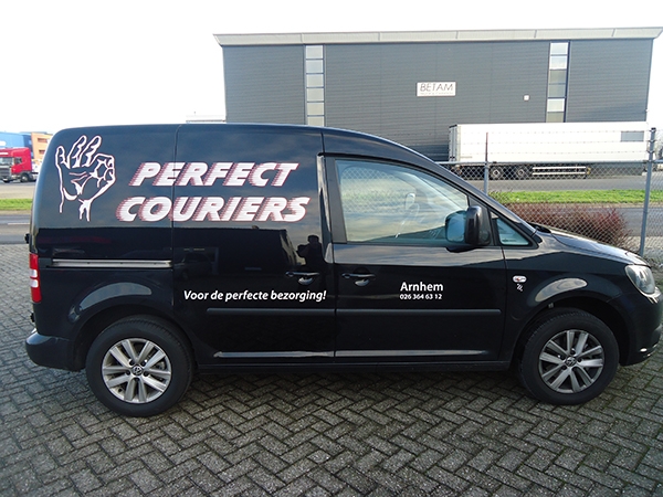 autobelettering vw caddy perfect couriers