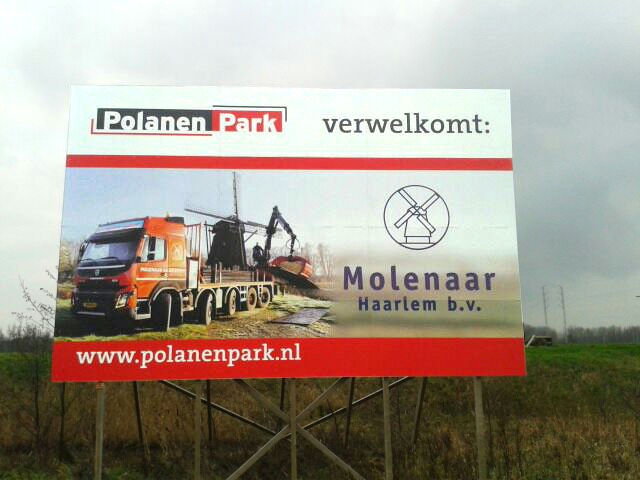 Bouwbord Polanenpark